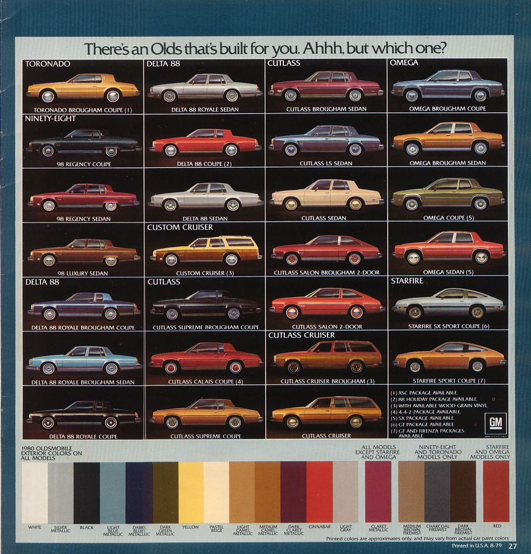 1980 Oldsmobile Full-Size Brochure Page 2